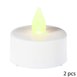 Lot de 2 Bougies  Led  4cm Blanc