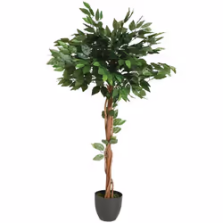 Description générale Le Ficus artificiel en pot mesure 120 cm de hauteur et se distingue par son design réaliste et sa facili ...
