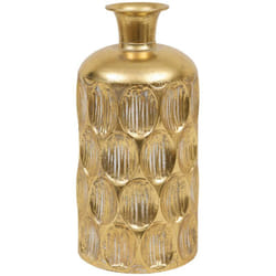 Vase met strie belli dore H41 Atmosphera créateur d'intérieur