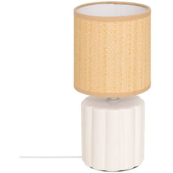 Atmosphera - Lampe à poser champignon secteur Tylia blanc H26,5cm créateur d'intérieur