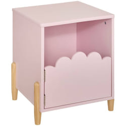 Table de chevet enfant Douceur rose 35,5x40cm - Atmosphera créateur d'intérieur