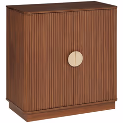 Buffet 2p wany - Atmosphera createur d'interieur. Couleur : Marron. Matière principale : Mdf - panneau de fibres de bois. Lon ...