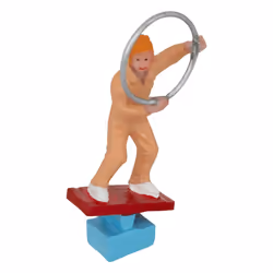 Lot De 4 Santons Pour Village Cirque H.6,6cm - Atmosphera Créateur D'Intérieur - Vue supplémentaire 2