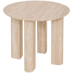 Table d appoint Anaya beige 50,5x50,5cm - Atmosphera créateur d'intérieur