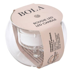 Bougie Led Ronde Bola D.8cm Verre Transparent - Atmosphera Créateur D'Intérieur