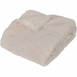 Edredon four jacq arka 80x180 - Atmosphera createur d'interieur. Couleur : Ivoire. Matière principale : . Longueur : 180.00 c ...