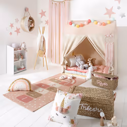 Coussin Licorne Pompons