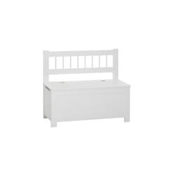 Atmosphera - Coffre Banc à Jouer 2 En 1 En Bois Mdf Blanc