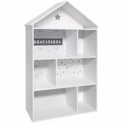 Le porte-jouets DOMEK, 7 compartiments, couleur grise par la célèbre marque Atmosphera pour enfants est en MDF solide. Grâce  ...