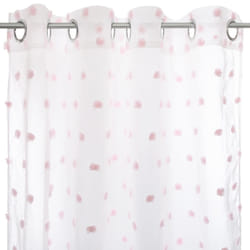 Rideau Multi Pompons Rose