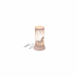 Lampe à poser - Décor cheval - D 115 x H 205 cm - Rose