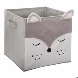 Bac de rangement Renard velours