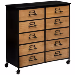 Description générale Cette commode double 'Baris' allie beauté et fonctionnalité avec son design chic et contemporain. Sa str ...