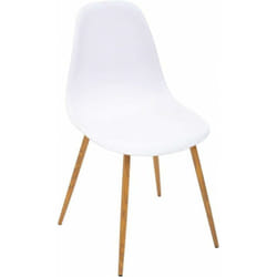 Atmosphera - Chaise de table Taho - Blanc - l 46 x h 86 cm - Livraison gratuite