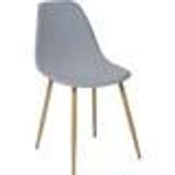Chaise Grise - Atmosphera - Taho - Bois - Panneaux de particules - Contemporain - Intérieur