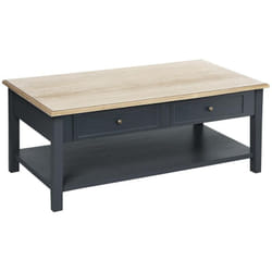 Table basse Damian gris ardoise 109x45cm Atmosphera créateur d'intérieur