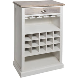 Etagère avec range bouteilles en bois Aleria