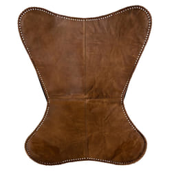Housse Papillon Cuir Cognac