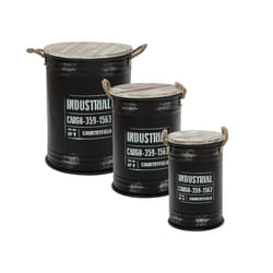 Coffre Bidon Noir X 3 Industrial