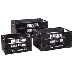 Caisse Cagette Noir x 3 Industrial