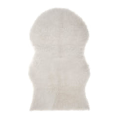 Tapis Fourrure Olso Ivoire