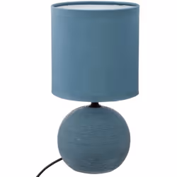 Description générale La lampe céramique 'Timéo' bleu strié est une lampe de chevet élégante et moderne, parfaite pour ajouter ...