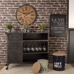 Pendule Silence Coloniale marron