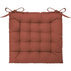 Atmosphera - Galette de chaise rose terracotta 38x38cm créateur d'intérieur