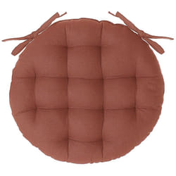 Atmosphera - Galette de chaise ronde rose terracotta D38cm créateur d'intérieur
