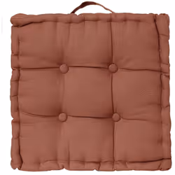 Description générale Décorez votre intérieur de manière simple et efficace avec ce coussin de sol de couleur terracotta. Il e ...