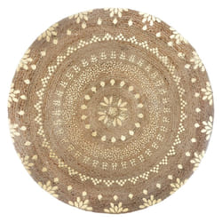 Tapis Juté Doré Brillant
