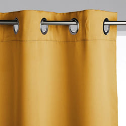 Atmosphera - Rideau occultant jaune moutarde 140x260cm créateur d'intérieur