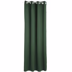 Description générale Le rideau occultant en polyester vert cèdre, avec ses dimensions de 140 x 260 cm, est conçu pour offrir  ...