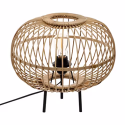 Lampe à Poser Trépied Bambou
