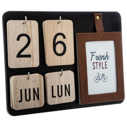 Calendrier avec Cadre French marron