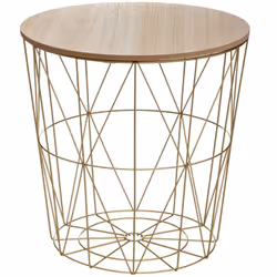 Description générale La table d'appoint Kumi dorée est un meuble élégant et fonctionnel, parfait pour apporter une touche de  ...