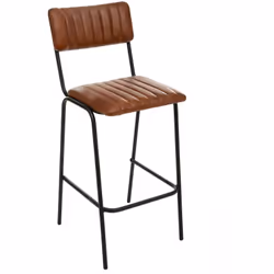 Si vous disposez d'une table haute ou d'un bar, la chaise de bar "Dario" en cuir Atmosphera est idéale pour bien vous install ...