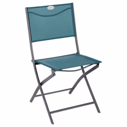 Description générale Lot de 4 chaises de jardin pliantes 'Modula' de marque Hespéride, conçues pour résister aux intempéries  ...