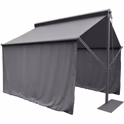 Améliorez le confort de votre store sur pied en équipant sa structure avec ces rideaux "SALSA" Hespéride. Protection suppléme ...