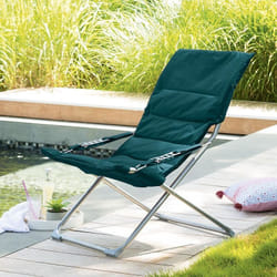Hesperide - Fauteuil relax Milos bleu canard Hespéride