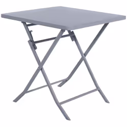 Particulièrement adaptée aux petits espaces, la table de jardin pliante carrée "GREENSBORO" Hespéride est un incontournable d ...