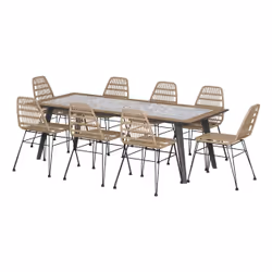 Hesperide 165267 table de jardin Graphite Forme rectangulaire