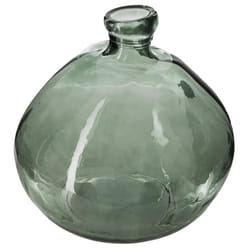 Vase Rond Verre Recyclé Kaki