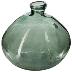 Vase Rond Verre Recyclé Kaki