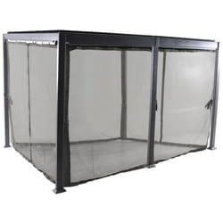 Hesperide - Moustiquaire pour pergola Avila graphite 4x3m en polyester - Hespéride