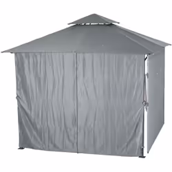 Choisissez les rideaux pour tonnelle "AMALYA" Hespéride afin d'ajouter une touche de confort supplémentaire à votre pavillon  ...