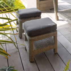 Un siège d'appoint est toujours le bienvenu dans le jardin. Ce pouf "POLYNÉSIA" Hespéride trouvera facilement sa place sur vo ...