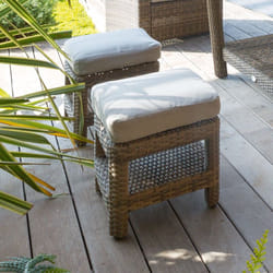 Hesperide - Pouf de jardin Polynésia naturae en aluminium traité époxy - Hespéride
