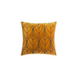 Atmosphera - Coussin Lurex jaune moutarde 40x40cm créateur d'intérieur