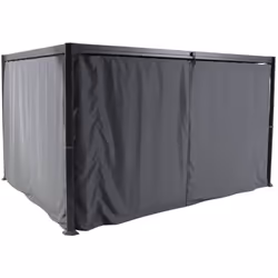 Description générale Jeu de 4 rideaux latéraux opaques en polyester pour la tonnelle Belize de marque Hespéride. Ces rideaux  ...